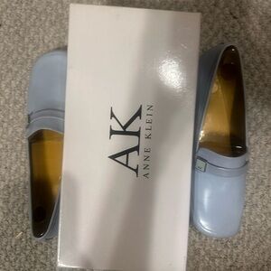 Anne Klein Light Blue Platform Loafers
